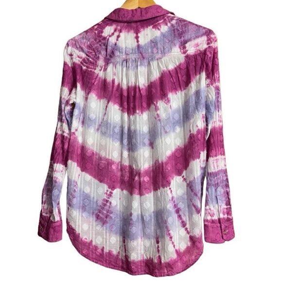Pilcro Janesse Tie-Dye Buttondown Anthropologie - Picture 4 of 15